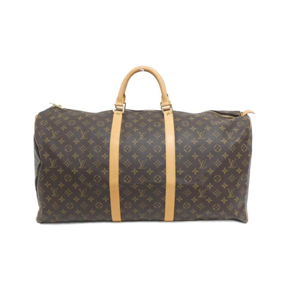 LOUIS VUITTON Authentic Brown Monogram Keepall 60 Boston Bag